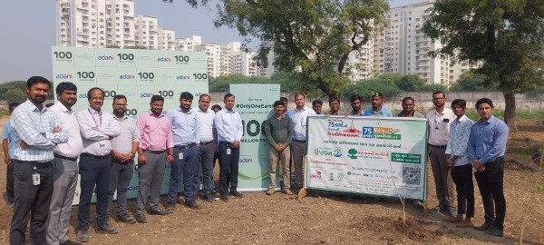 Tree Plantation was done by Adani Shantigram