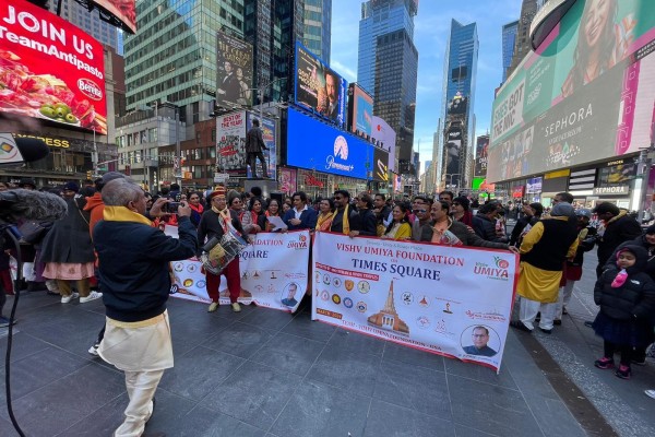 Presentation at Times Square New York USA