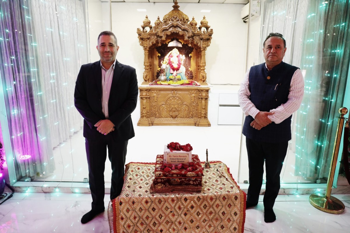 The Consul General of Israel in Mumbai, India, Mr. Yaniv Revach, visited Vishv Umiyadham