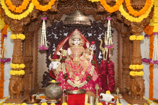 Annakut Darshan at VishvUmiyadham Temple Jaspur