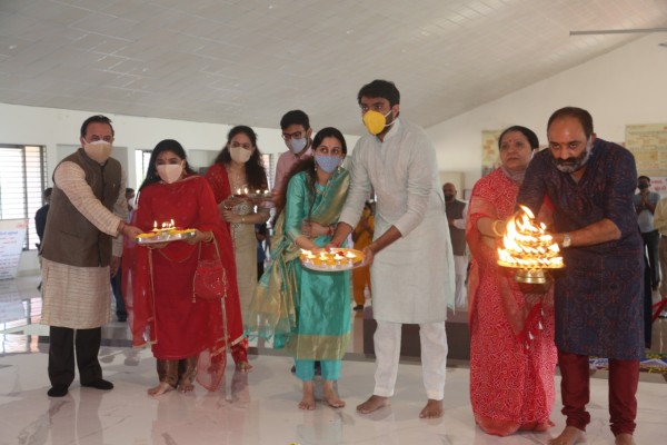 Annakut Darshan at VishvUmiyadham Temple Jaspur