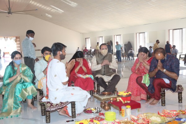 Annakut Darshan at VishvUmiyadham Temple Jaspur