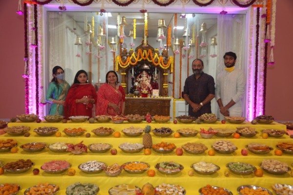 Annakut Darshan at VishvUmiyadham Temple Jaspur